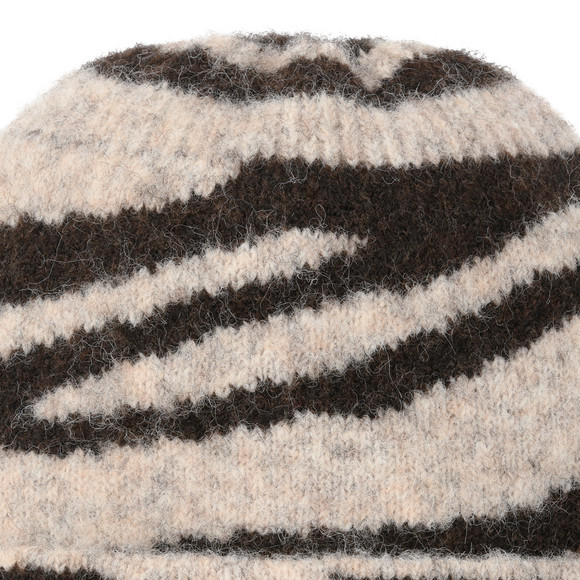 Damen Wintermütze im Zebra-Look