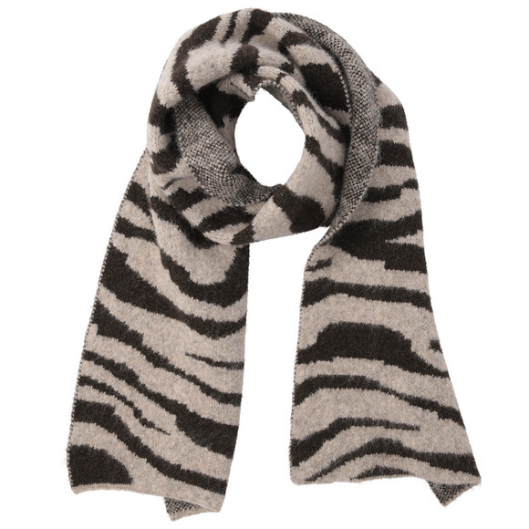 Damen Winterschal mit Zebra-Muster
