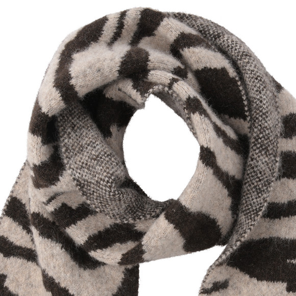 Damen Winterschal mit Zebra-Muster