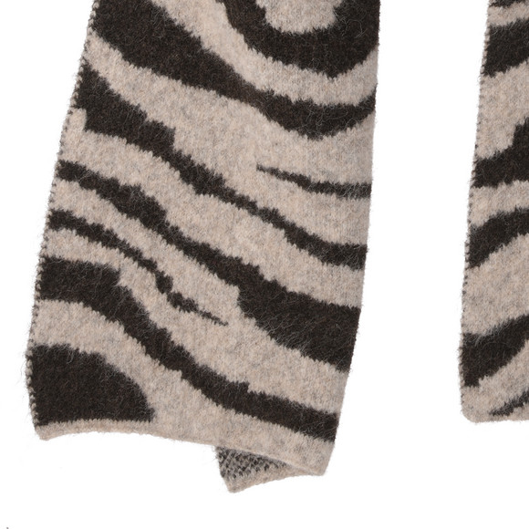 Damen Winterschal mit Zebra-Muster