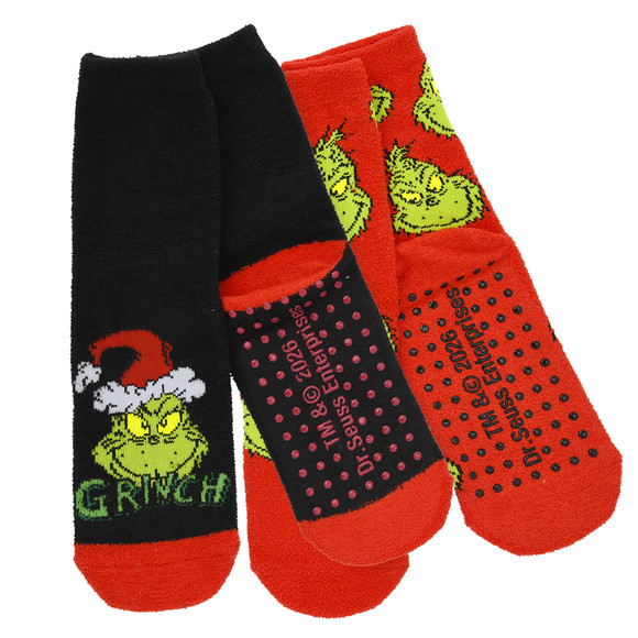 2 Paar The Grinch Stoppersocken im Set