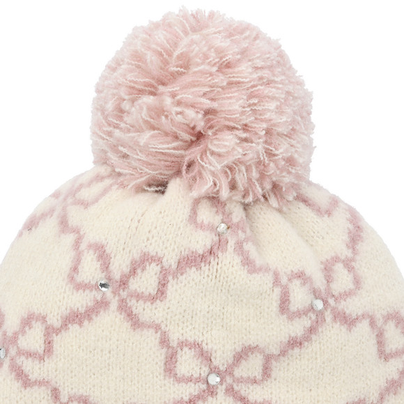 Mädchen Strickmütze mit Glitzersteinen