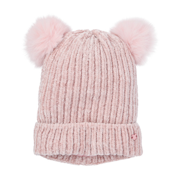 Wintermuts voor meisjes met 2 pompons