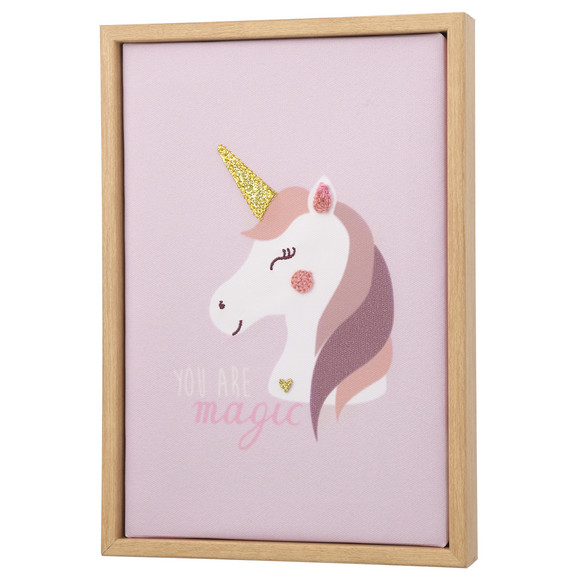 Wandbild mit EInhorn-Motiv