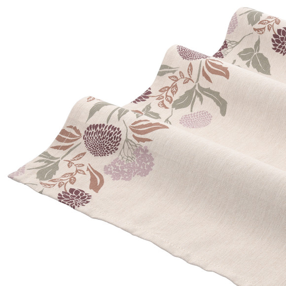 Tischläufer mit Blumen-Prints