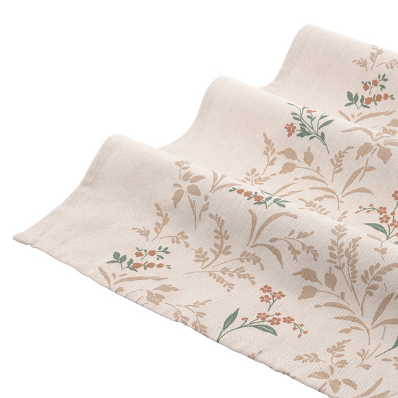Tischläufer mit Blumen-Prints