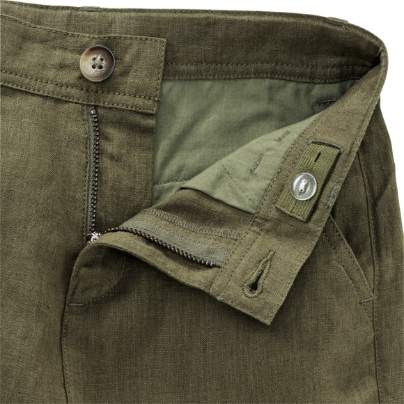 Jungen Leinen-Shorts in Unifarben