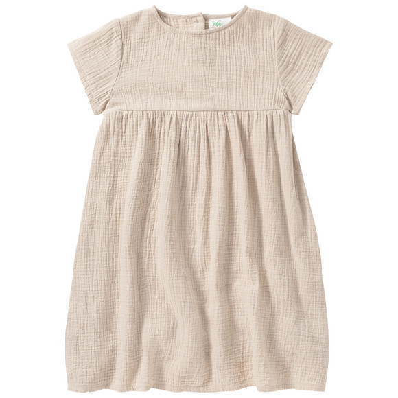 Mädchen Musselin-Kleid mit Teilungsnaht