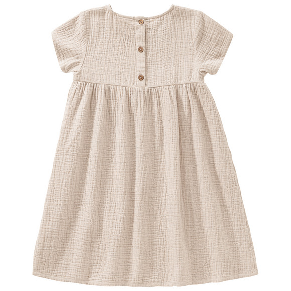 Mädchen Musselin-Kleid mit Teilungsnaht