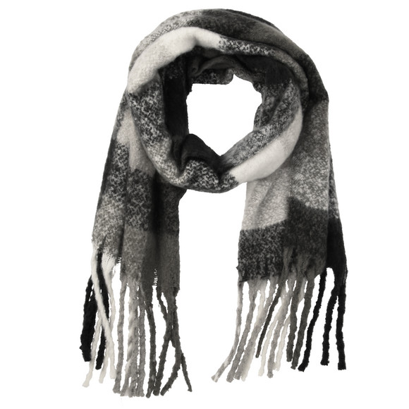 Damen Winterschal mit Karo-Muster