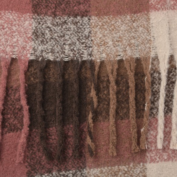 Damen Winterschal mit Karo-Muster