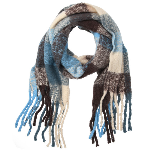 Damen Winterschal mit Karo-Muster