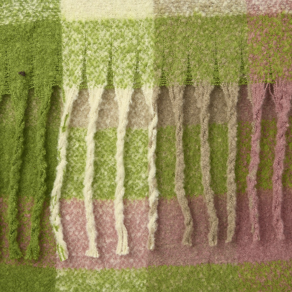 Damen Winterschal mit Karo-Muster