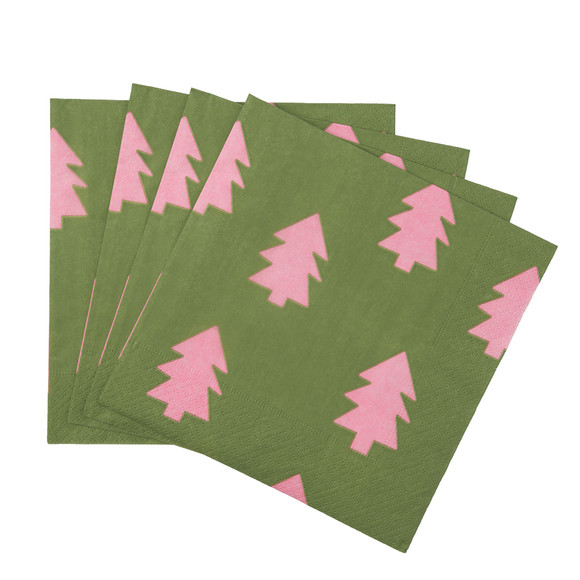 20 Servietten im weihnachtlichen Design