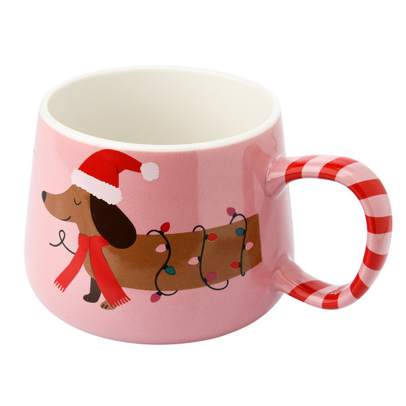 Tasse Dackel im weihnachtlichen Design