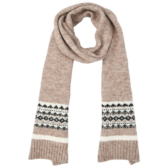 Damen Winterschal mit Norwegermuster