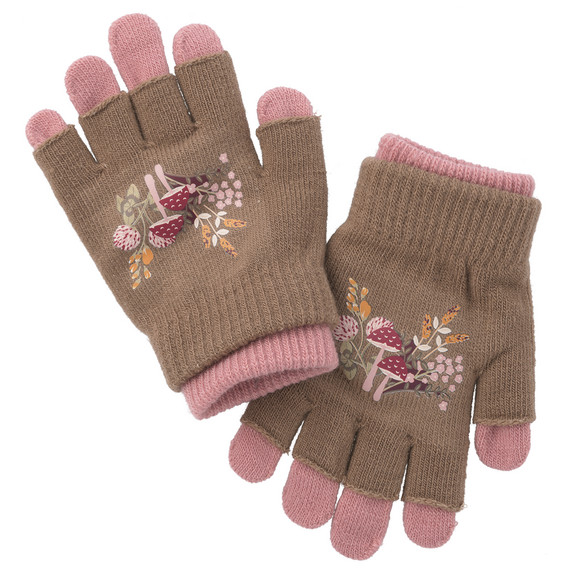 2 Paar Mädchen Handschuhe mit Motiv