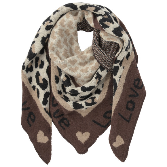 Damen Winterschal mit Mustermix