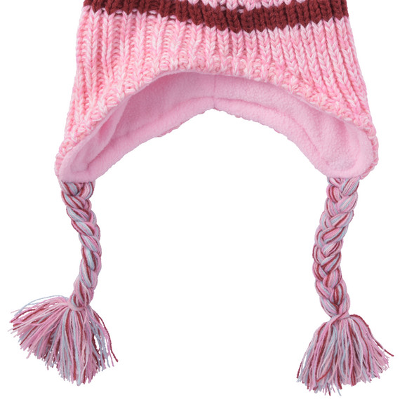 Mädchen Strickmütze mit Pompon