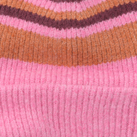 Mädchen Strickmütze mit Streifen