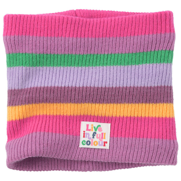 Mädchen Strickschal im Ringel-Look