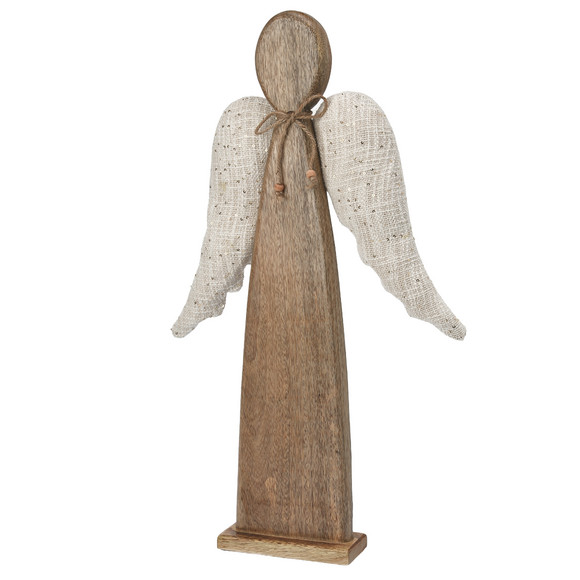 Großer Deko-Engel aus Holz