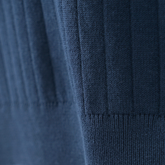 Jungen Strick-Poloshirt mit Rippstruktur