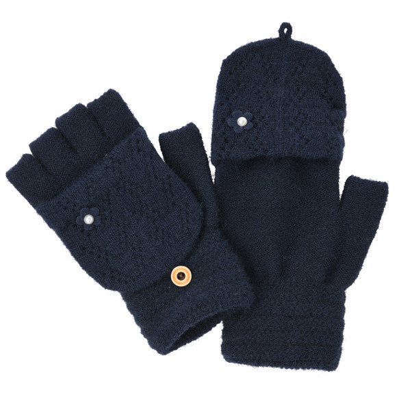 Mädchen Handschuhe mit Umschlagkappe