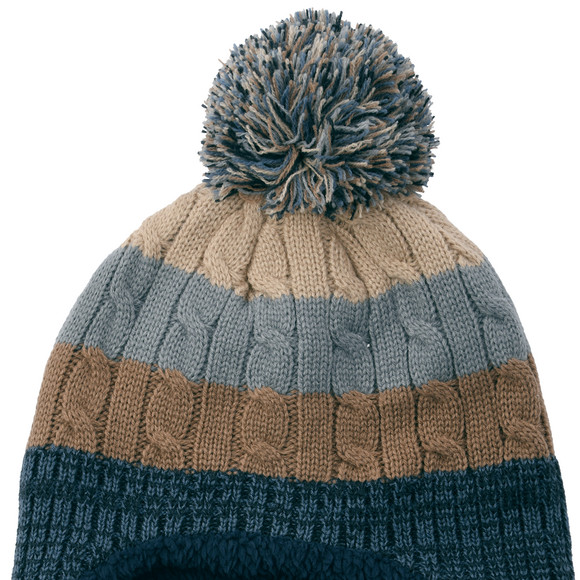 Baby Strickmütze mit Bommel