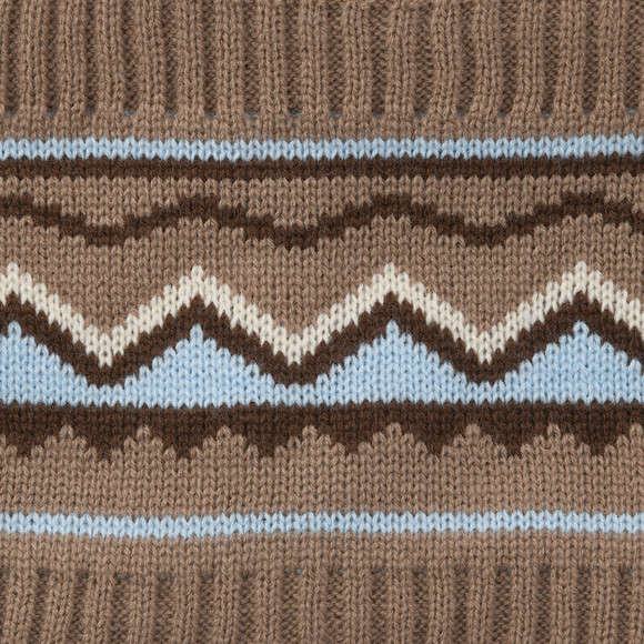 Baby Snood mit Norweger-Muster