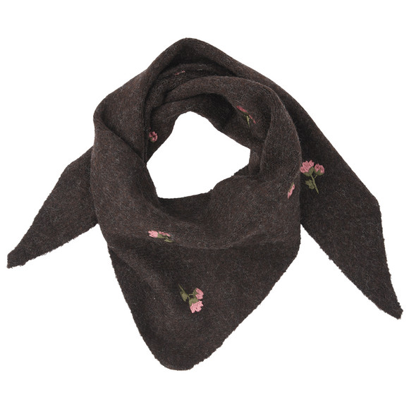 Damen Dreiecksschal mit Stickerei