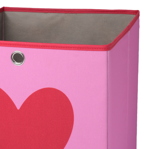 Aufbewahrungsbox mit Herz-Motiv