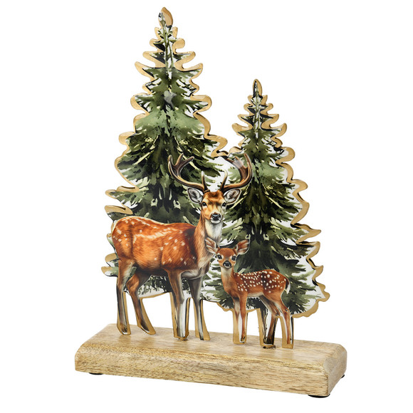 Deko-Aufsteller mit Hirsch-Motiv