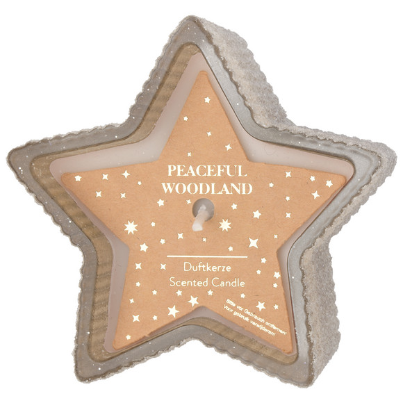 Kleine Kerze im weihnachtlichen Design