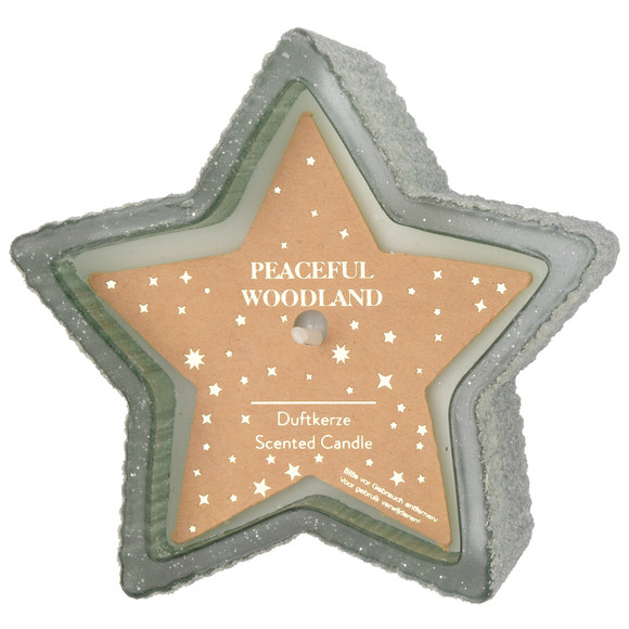 Kleine Kerze im weihnachtlichen Design