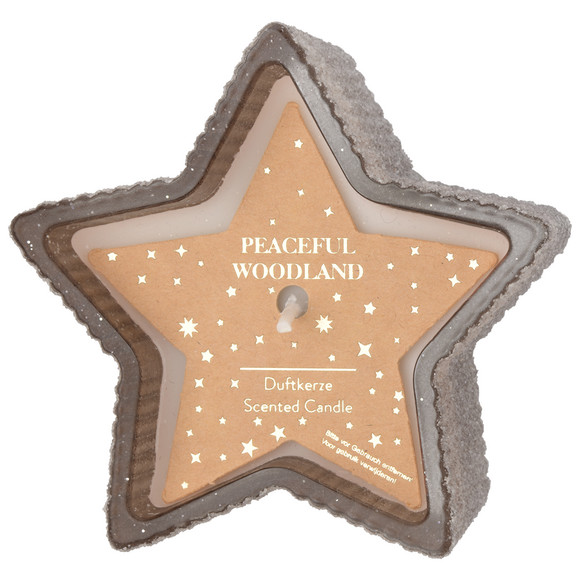 Kleine Kerze im weihnachtlichen Design