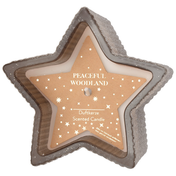 Kerze im weihnachtlichen Design