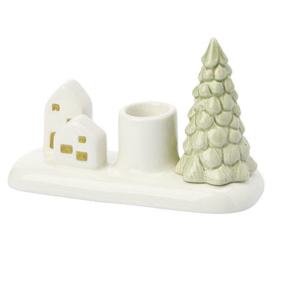 Stabkerzenhalter in weihnachtlichem Design
