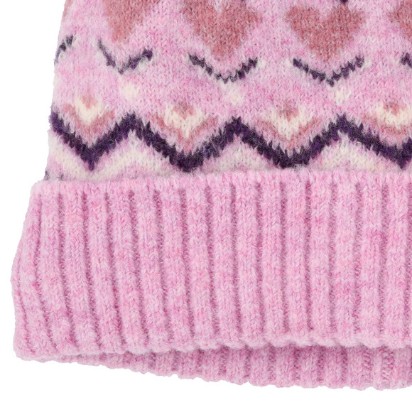 Mädchen Strickmütze mit Norweger-Muster
