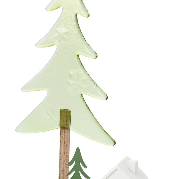Stabkerzenhalter in weihnachtlichem Design