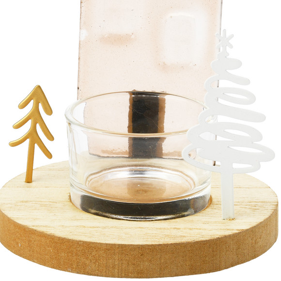 Teelichthalter in weihnachtlichem Design
