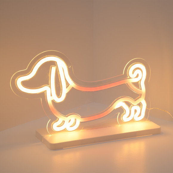 LED-Lampe in Dackel-Design