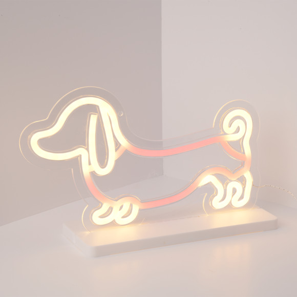 LED-Lampe in Dackel-Design