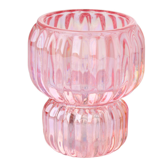 Wendbarer Kerzenhalter aus Glas