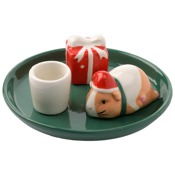 Stabkerzenhalter in weihnachtlichem Design