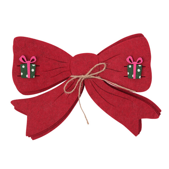 4 Bestecktaschen im weihnachtlichen Design