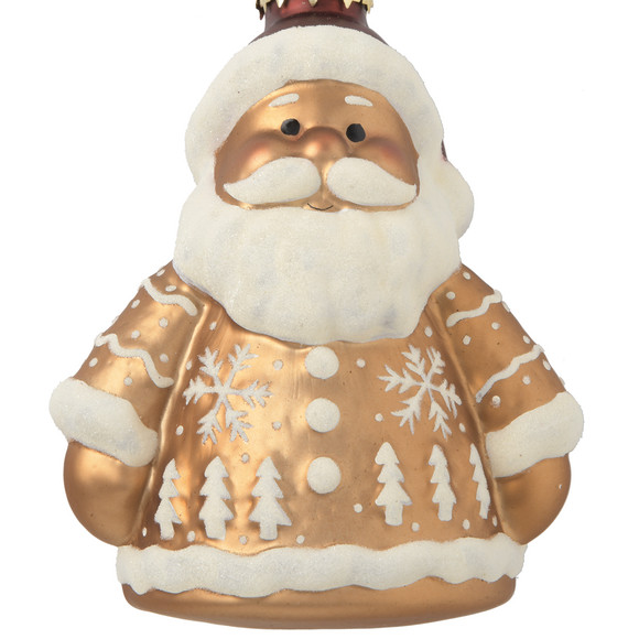 Baumschmuck Santa mit Glitzer