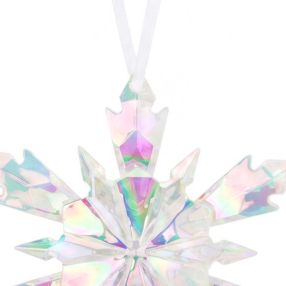 Baumschmuck Schneeflocke mit Schimmer