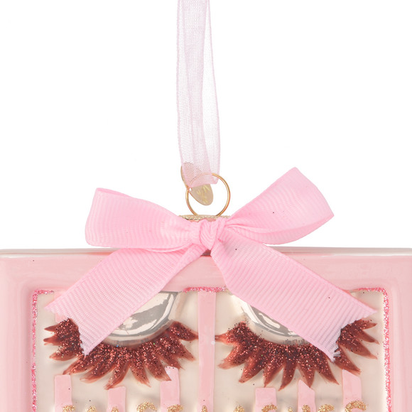 Baumschmuck Wimpern mit Glitzer
