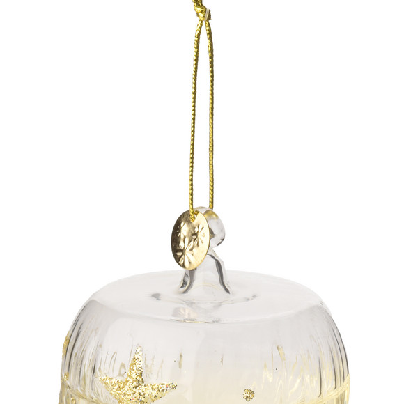 Baumschmuck Weingläser mit Glitzer